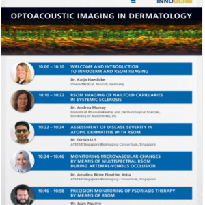 March 23, 2021: Optoacoustic Imaging in Dermatology Webinar