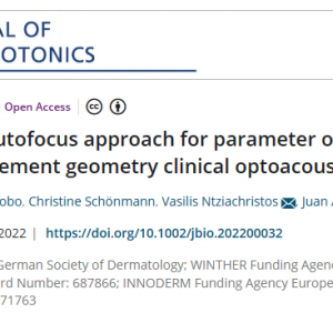 22 May 2022: New WINTHER publication in the Journal of Biophotonics